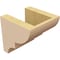 Ekena Millwork 5"W x 5"D x 5"H Wide Ridgewood Rough Cedar Woodgrain TimberThane Corbel, Primed Tan CORUR05X05X05RIDRCPR - alternate 3
